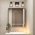 thumbnail image 6 of Aiwen Dimmable 3-Light Vanity Light Rectangle Shade Wall Sconce, 25 Watts, 6 of 7