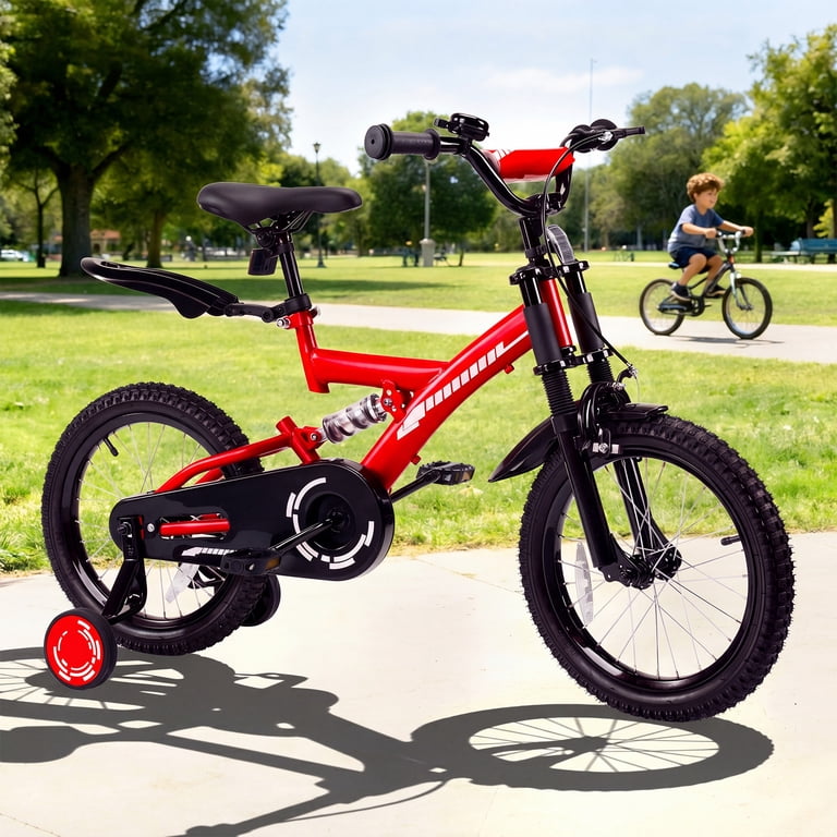 Fenbeli 18 Inch Kids Bike with Training Wheels for Girls Boys Ages 