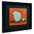 thumbnail image 3 of Carla Martell 'Skateboard Elephant' Black Matted Framed Art, 3 of 5