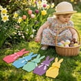 thumbnail image 6 of Easter Decorations, Bunny Yard Stakes, Spring Garden Signs, Outdoor Decor, 5 Pack, Multicolor Plastic, Party/Wedding, 6 of 9