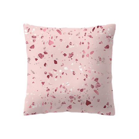 Rose Gold Pillow Case Geometric Pineapple Glitter Cushion Cover