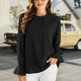 thumbnail image 1 of Blusa De Cuello Alto Para Mujer, Blusa Casual De Manga Larga Con Pu?os Elásticos De Gasa Para Dama Para Citas Para La Oficina ANGGREK Otros, 1 of 6