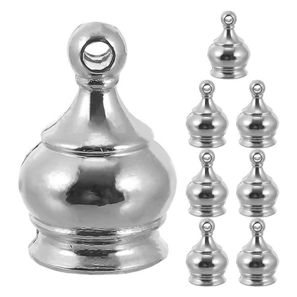 KAKOWELY shade 8pcs Lamp Finial Cap Knob Thread Decorative Screw Topper For Lamp Shade Brass Lamp Accessories For Home Craft Lighting Fixtures0.87"X0.51"X0.51"