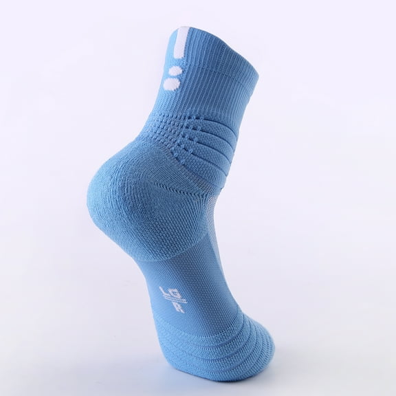 Hehanda Thickened Towel Bottom Solid Color Breathable Basketball Socks