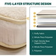 thumbnail image 2 of ABORON Sherpa Fleece Japanese Floor Mattress, 4" Thick Futon Mattress Twin Size, Thicken Tatami Mat Sleeping Pad Foldable Roll Up Mattress, 2 of 10