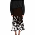 thumbnail image 2 of TaTaai Women's Casual Midi Skirt with All-Over Print, Side Zipper Closure, and Flattering A-Line Fit for Spring and Summer Gift, 2 of 7