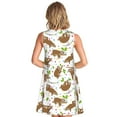 thumbnail image 7 of Spring Summer Dresses for Women 2025 - Cute Sloth AZ Swimsuit Coverup Sundresses for Women, Beach Vacation Clothes for Women, Hawaiian Tshirt Dresses for Women, 7 of 7