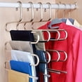 thumbnail image 2 of 1/2/3/4 Pcs Porte-Pantalons multi-Couches, Porte-Vêtements Multifonctionnel en Forme de s pour Garde-Robe, 2 of 4