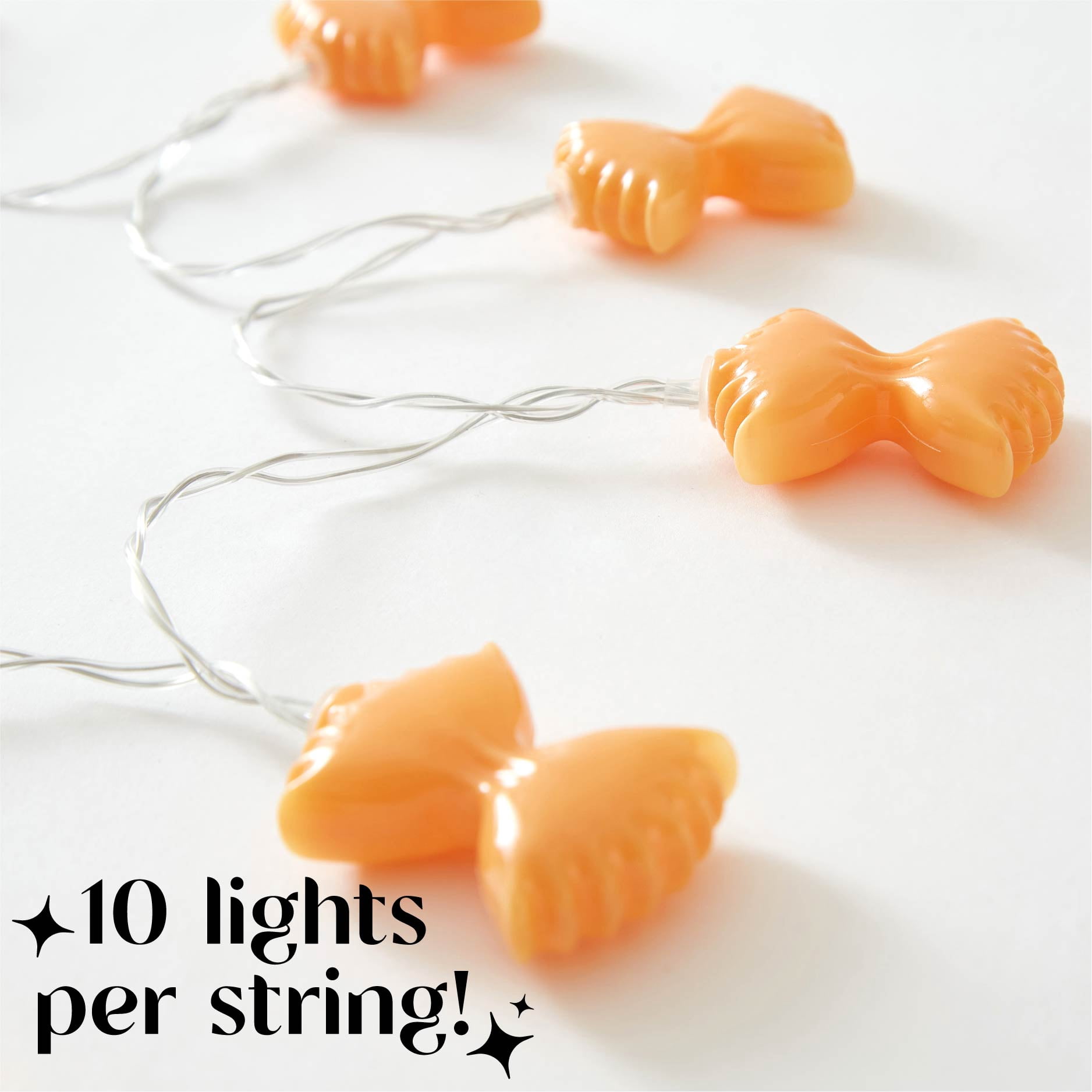 Urban Shop Indoor 5.5' Battery Operated Bowtie Figural LED String Lights