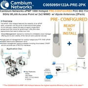 Cambium ePMP 1000 hotspot PRE-CONFIG FCC 802.11n WLAN Access Point 2x2MIMO-2PACK