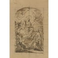 thumbnail image 2 of Mariano Salvador Maella 17x24 Gold Ornate Framed and Double Matted Museum Art Print Titled - The Apparition of the Virgin and Child to Saint Louis of France (1780s), 2 of 4