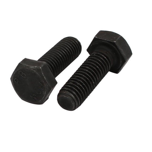 Unique Bargains 8.8 Grade M8x25mm Full Threaded Left Hand Thread Hex Head Bolt 2pcs
