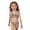 Brown, variant on HCYSFG Cheetah Print Swimsuits For Girls Leopard Print 2 Piece Bathing Suits One Shoulder Sleeveless Ruffle Bikini Top High Waisted Bottoms Swimwear