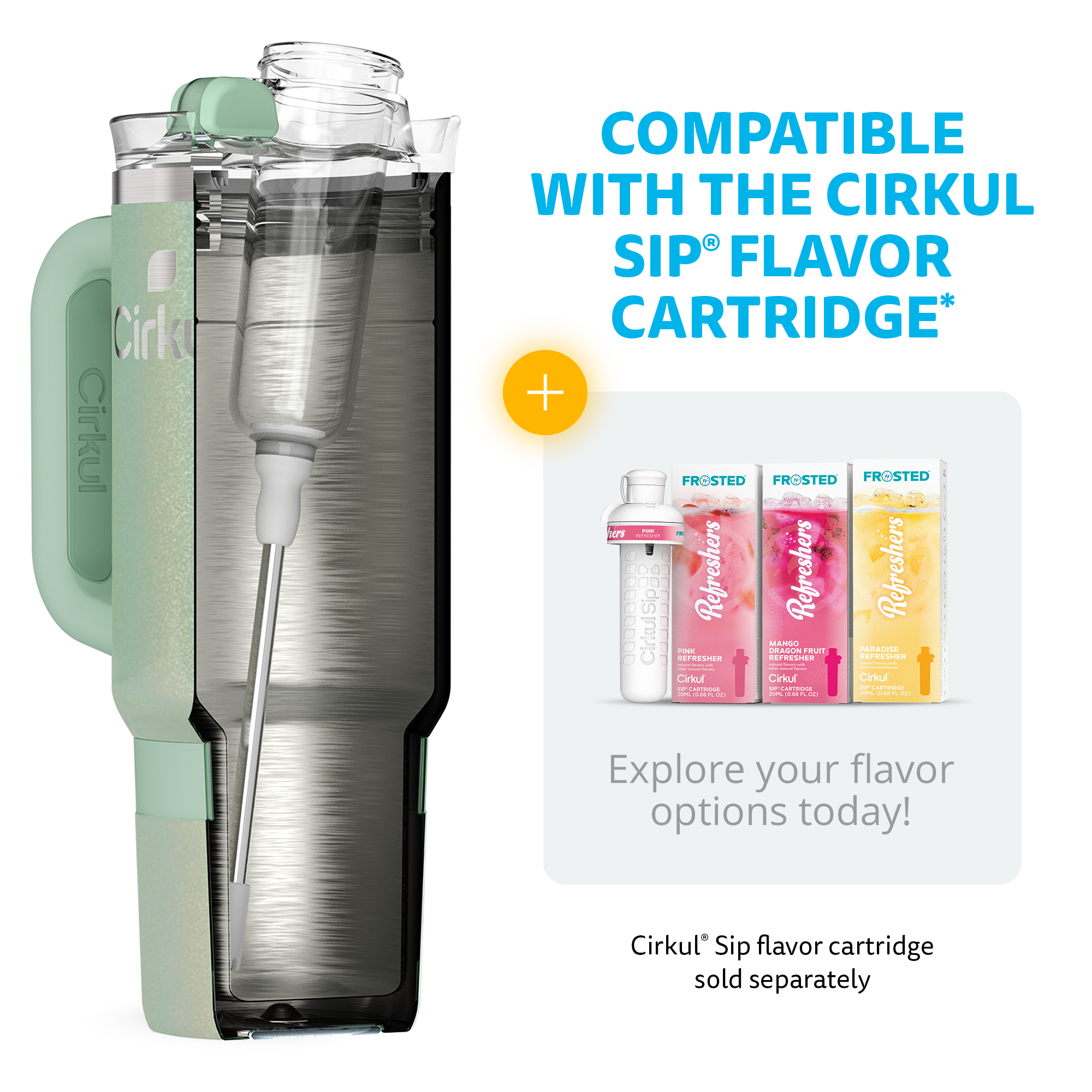 Cirkul 30oz Stainless Steel Tumbler with Straw photo 7