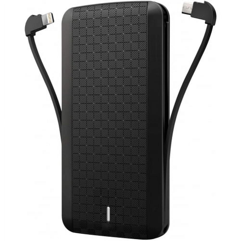 For Google Pixel 7a - 8000mAh Power Bank, Charger Backup Battery Portable Built-in Cables All-in-One Slim External D3Q