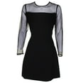 thumbnail image 3 of maison Jules Womens Illusion Shift Dress, Black, X-Large, 3 of 4