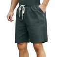 thumbnail image 5 of Sngxgn Men's Casual Drawstring Shorts Lightweight Elastic Waist Walking Shorts with Pockets(Grey,XXXL), 5 of 8