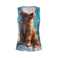 thumbnail image 4 of Lsque Cartoon Cloud Puppy Printed Workout Tank Tops for Women, Athletic Sports Tank Tops, Compression Sleeveless Dry Fit Shirts,Sleeveless Yoga Shirt-Large, 4 of 9