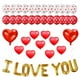 thumbnail image 3 of Paquete de decoraciones de San Valentín Kit de globos I LOVE YOU Globos de látex con forma de corazón Globos de látex con forma de corazón Decoraciones para el día de San Valentín Globo de aluminio, 3 of 5