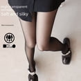 thumbnail image 2 of Medias de seda negras para mujer primavera y verano ultrafinas anti-gancho seda negra fina color carne pantimedias desnudas 0d alta transparente seda negra, 2 of 4