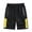 Yellow, variant on Jacenvly Endless Summer Men's Shorts Color Block New Style Mens Shorts Cargo Soft Satiny Mens Casual Drawstring Beach Shorts with Elastic Waist and Pockets Shorts Pants Red