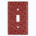 thumbnail image 2 of Metal Light Switch Wall Plate Outlet Cover (Coffee Espresso Mocha Bean Maroon Pattern - Single Toggle), 2 of 2