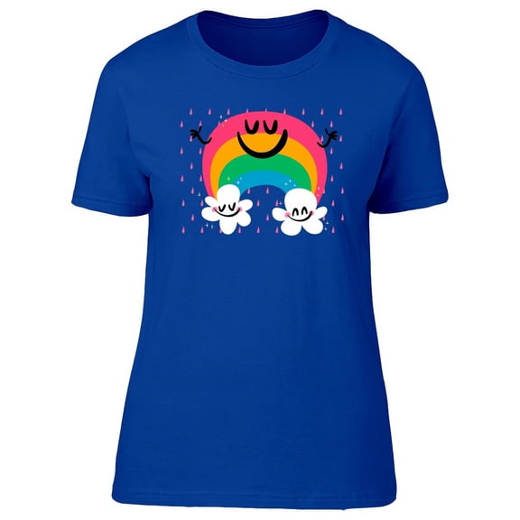 Cute Lovely Rainbow Cartoon Tee Women's -Image by Shutterstock