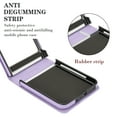 thumbnail image 4 of for Motorola Razr 40 Ultra Case, Classic Premium PU Leather Flip Case with Card Holder Shockproof Drop Protective Ring Holder Phone Case Cover for Motorola Razr 40 Ultra, Purple, 4 of 6