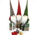 thumbnail image 1 of Adornos navideños Muñeco Rudolph Piernas Largas Rojo Verde Gris 3 piezas, 1 of 3