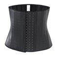 thumbnail image 1 of Corsé deportivo de látex para fitness, cinturón de contracción abdominal, ropa moldeadora corporal, corsé de goma brillante con 25 huesos de acero y látex, 1 of 5