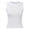 wei163 Women's Tank Tops-White, variant on IWRICH Tank Tops for Women Summer Striped Ribbed Knit Slim Fit Side Ruched Wide Strap Fashion Clothing Sleeveless Shirts White One Size