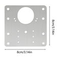 thumbnail image 4 of 1/5PC Cabinet Hinge Repair Plate, Stainless Steel Repair Piece Fixing Closet Pad with 30 Screws, 8*8cm Durable Stainless Steel Hinge Pads for Home Office, Portable Door Hinge Repair Brackets Kit, 4 of 6