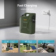 500Wh Portable Power Station with LiFePO4 Battery - Power Generator for Camping with AC/USB/PD Ports, Suitable for Home Backup & RV
