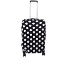 thumbnail image 1 of SHAR 26-28 Inch Luggage Protector - 3 Sizes and 3 Patterns Dustproof Elastic Travel Suitcase Cover- Black and White Dots, 1 of 5