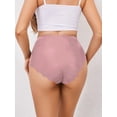 thumbnail image 6 of Women No Show High Waisted Panties Tagless Wave Edge Full Coverage Ladies Briefs Beansha XL, 6 of 8