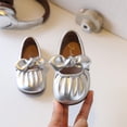 thumbnail image 2 of Viluyesy Girls Ballet Flats Soft Sole Bow Princess Shoes Spring Summer Dress Wedding Party Silver Size 8, 2 of 10