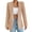 Khaki, variant on Women Blazers Womens Casual Blazer Jacket Gold Button Long Sleeve Work Office Blazer Jacket (Khaki,L)