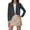 Grey, variant on Cropped Cardigan for Women Long Sleeve Suede Drape Front Lightweight Cardigan Jacket Fall Western Cowgirl Outfits