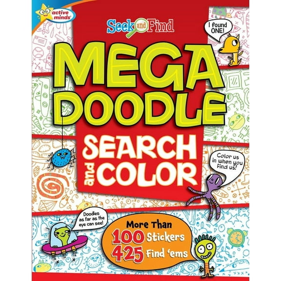 Mega Doodle Search and Color: Seek and Find Activity Book (Paperback)