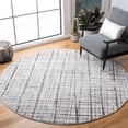 thumbnail image 2 of SAFAVIEH Sonoma Thomas Abstract Area Rug, Ivory/Grey, 6'7" x 6'7" Round, 2 of 7