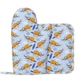 thumbnail image 2 of Sikiie Cute Sloth Oven Mitts and Pot Holders Set, Kitchen Oven Glove High Heat Resistant with Non-Slip Silicone Surface for Cooking, 2 of 7