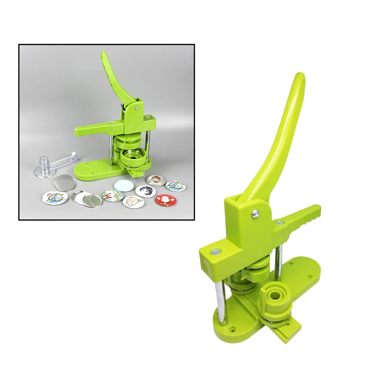 HILABEE Button Maker Machine Model Making Tool Pinback Button Part Keychain Crafting Pin Button Maker Press Machine Punch Press 32mm