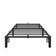 thumbnail image 2 of Base de Cama de Plataforma de Metal Resistente - Tamaño Twin, 10 Pulgadas de Alto, Soporte de Listones de Acero, No Se Necesita Box Spring, Silenciosa y Resistente, Almacenamiento Debajo de la Cama,, 2 of 23