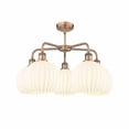 thumbnail image 2 of Innovations Lighting - White Venetian - 5 Light Stem Hung Chandelier In Modern, 2 of 2