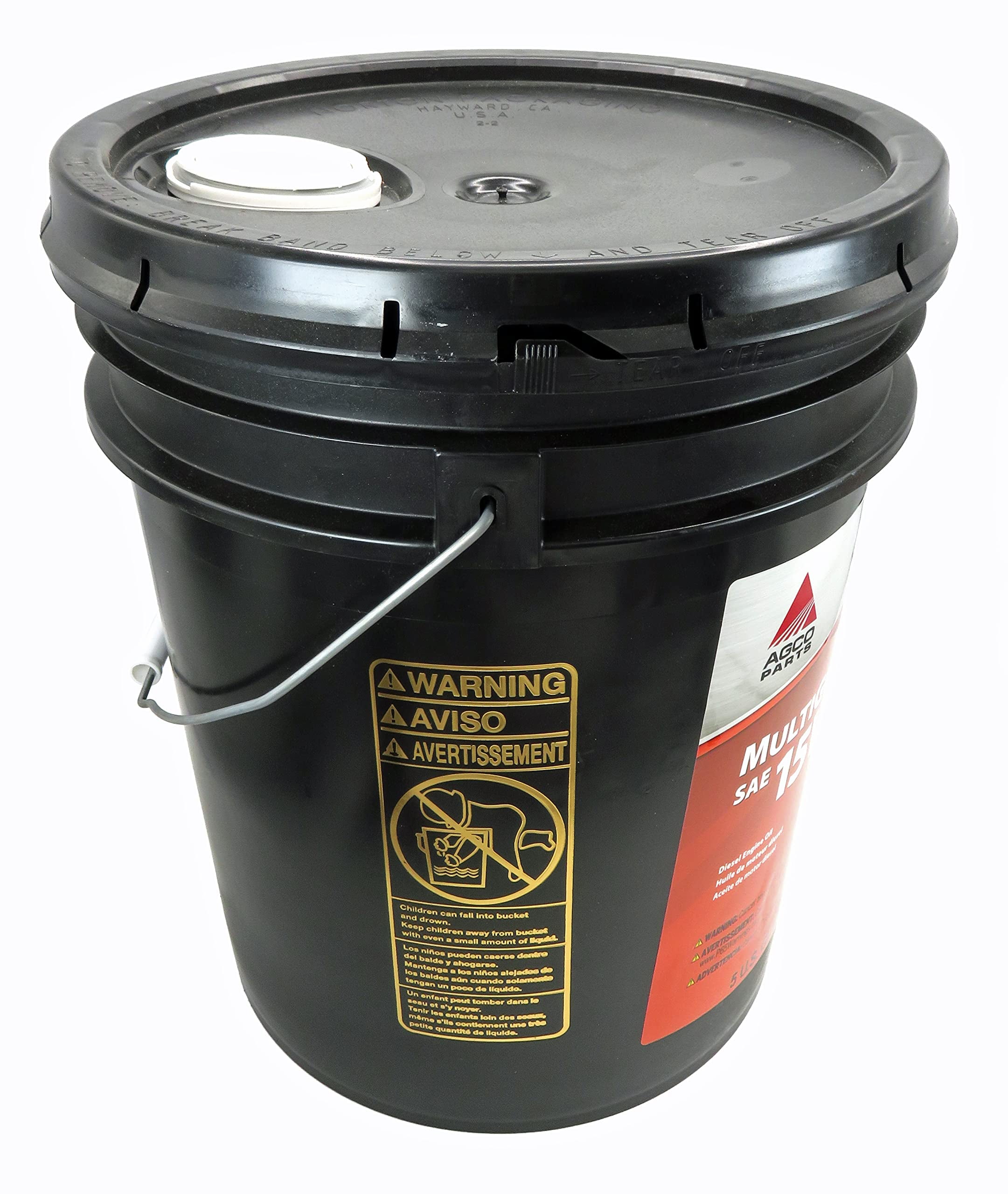 AGCO MultiGuard SAE 15W-40 Conventional Diesel Engine Oil API CK-4 5 Gallon, 79035353