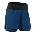 thumbnail image 2 of Pantalones cortos de ciclismo Pantalones cortos para correr 2 en 1 para hombre, pantalones cortos atléticos de cintura alta, pantalones cortos deportivos, pantalones cortos Arsuxeo Pantalones cortos de ciclismo, 2 of 5