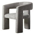 thumbnail image 2 of Moe's Home Collection Elo Chair Light Grey Fabric Chairs, 2 of 9