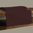 thumbnail image 4 of BedDecor 100% Egyptian Cotton 400 TC 3PC Wine Twin Size Flat Sheet Solid Pattern, 4 of 4