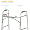 thumbnail image 4 of Drive Medical Deluxe Two Button Folding Walker with Wheels, 4 of 7