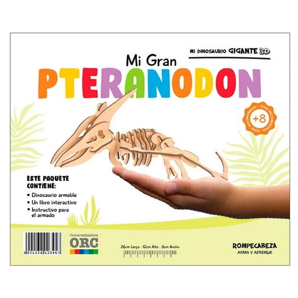 Mi Dinosaurio Gigante 3D-Pteranodon Orc Varios